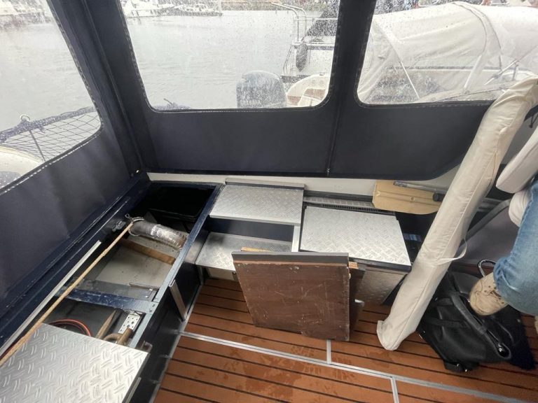 Fischerboot - vorher