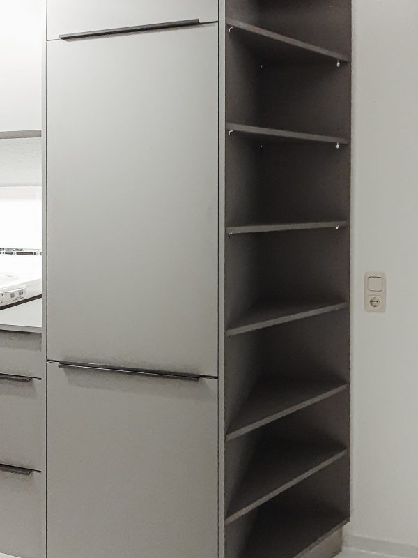 Küche lichtgrau matt